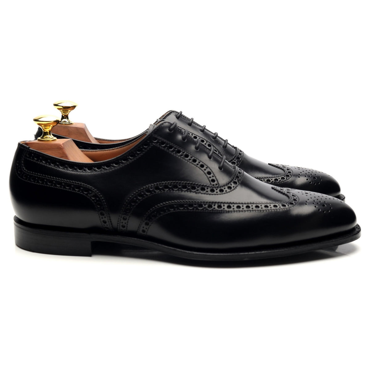 &#39;Westgate 2&#39; Black Leather Oxford Brogues UK 8 E