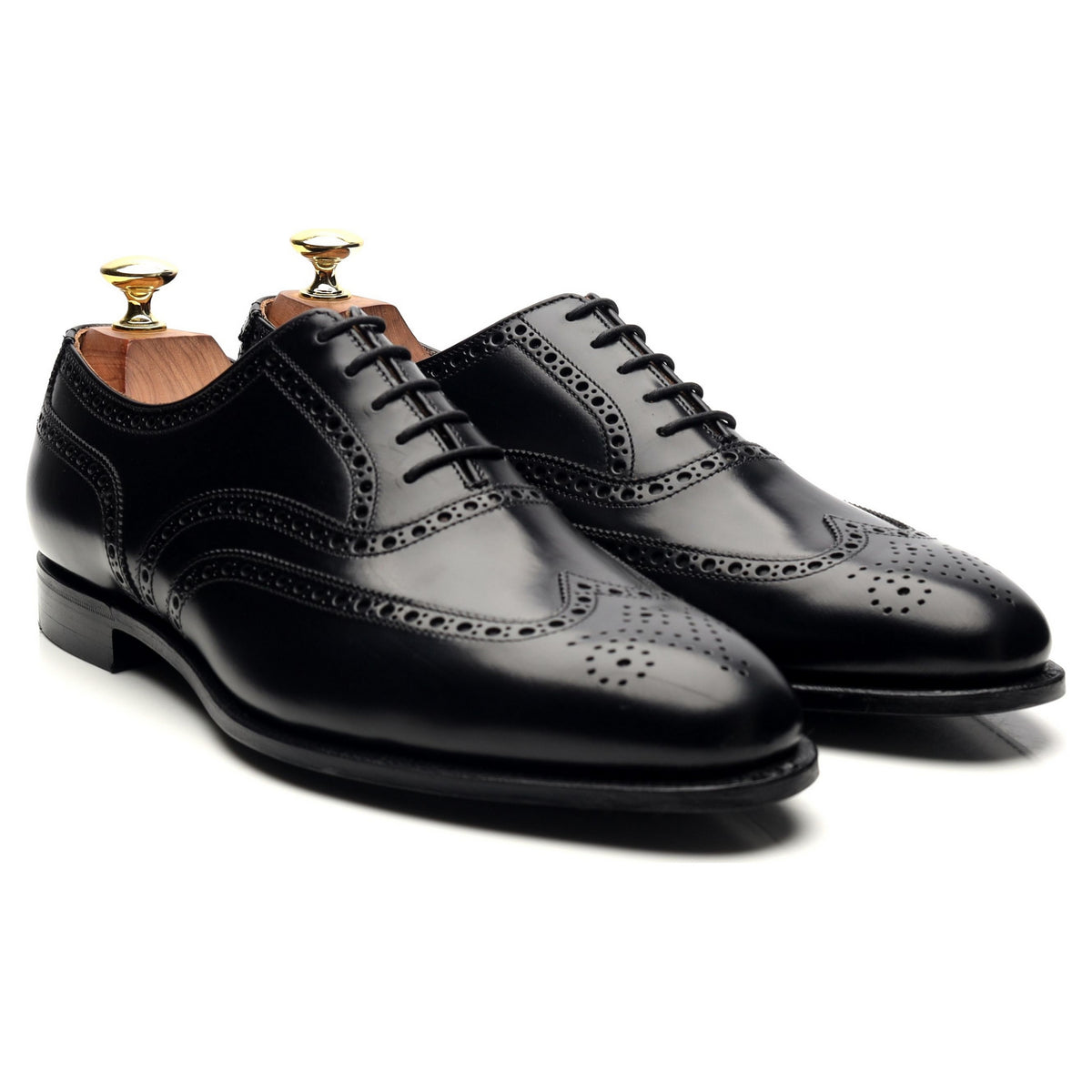 &#39;Westgate 2&#39; Black Leather Oxford Brogues UK 8 E