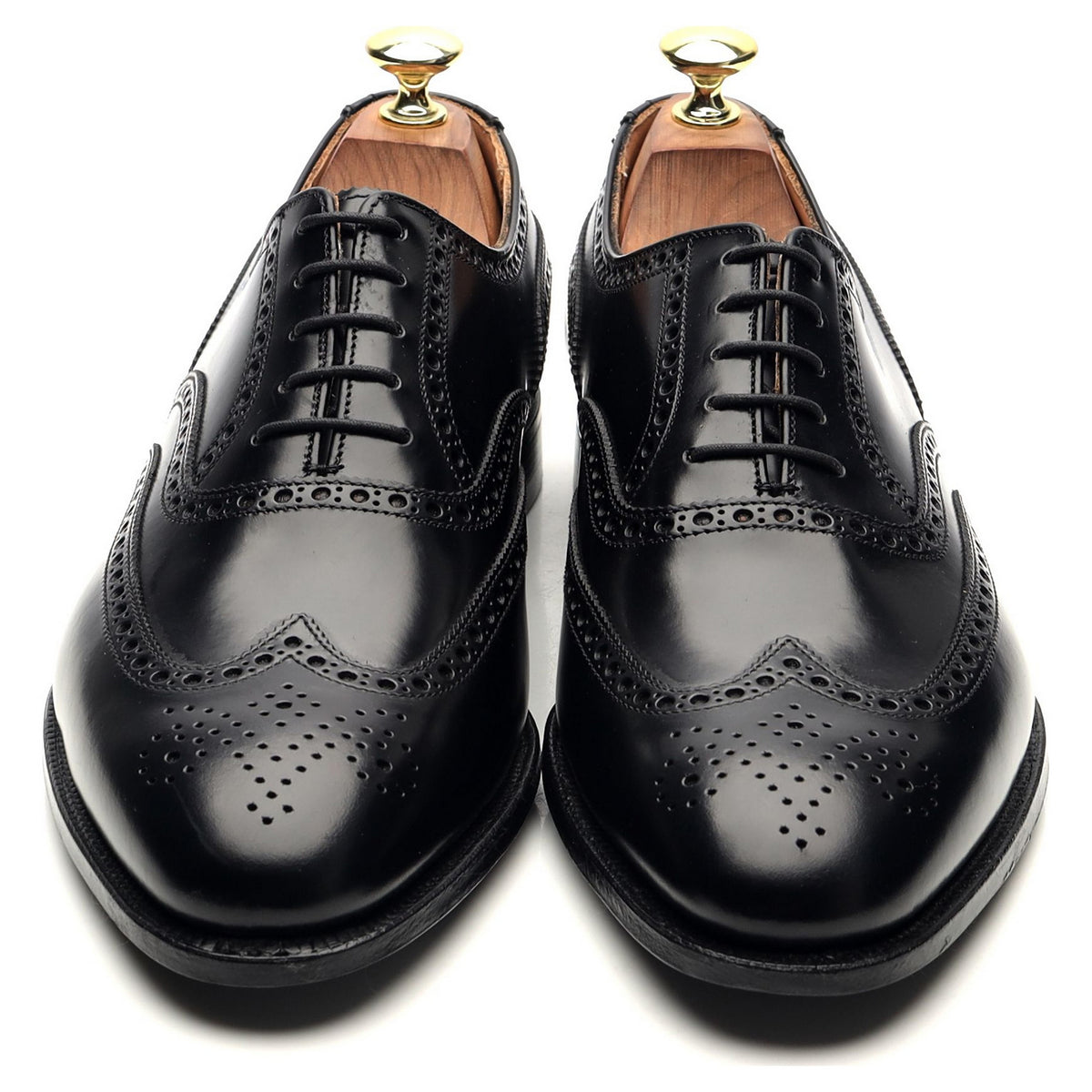 &#39;Westgate 2&#39; Black Leather Oxford Brogues UK 8 E