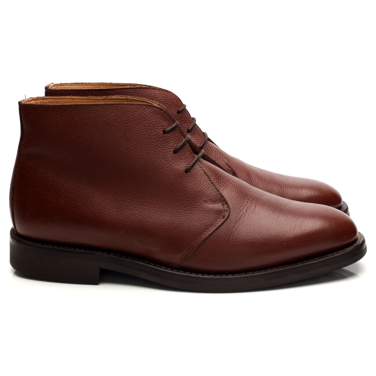 Shipton &amp; Heneage &#39;Holborn&#39; Brown Grain Leather Chukka Boots UK 8 G