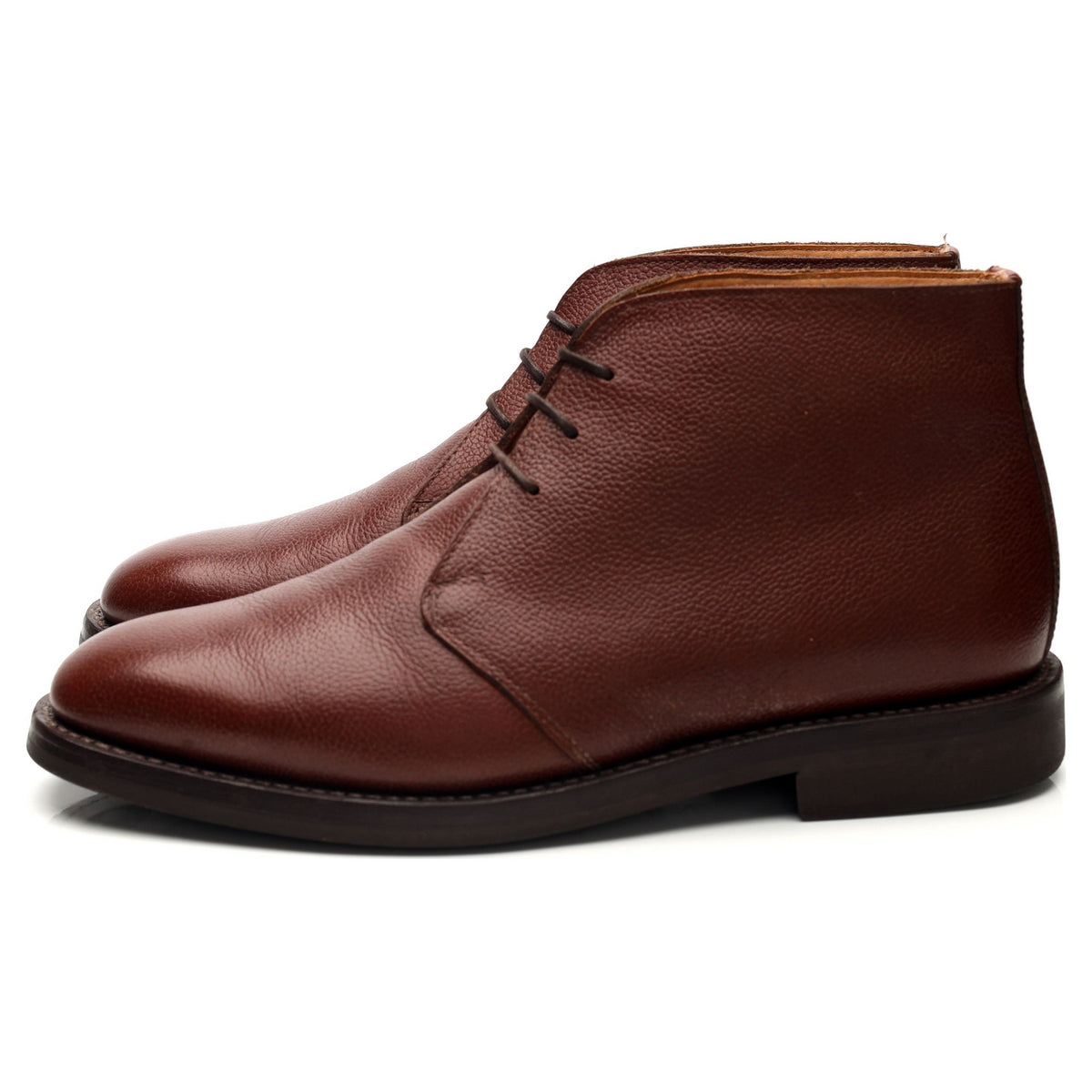 Shipton &amp; Heneage &#39;Holborn&#39; Brown Grain Leather Chukka Boots UK 8 G