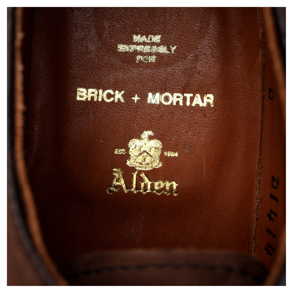 Brick + Mortar &#39;D1414&#39; Brown Nubuck Leather Derby UK 6.5 US 7.5 D