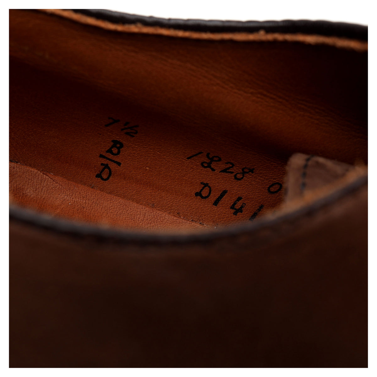 Brick + Mortar &#39;D1414&#39; Brown Nubuck Leather Derby UK 6.5 US 7.5 D