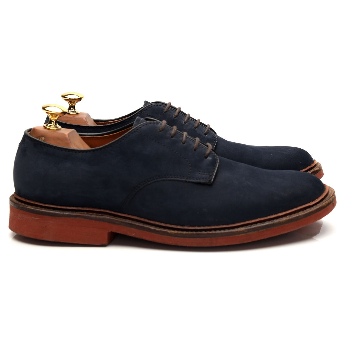 &#39;D1413&#39; Navy Blue Nubuck Leather Derby UK 6.5 US 7.5 D