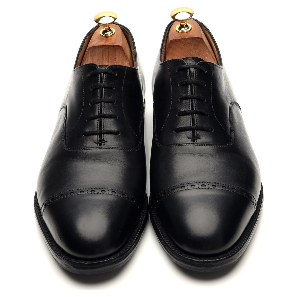&#39;Barcroft&#39; Black Leather Oxford UK 9 F