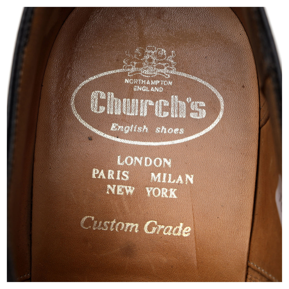 &#39;Barcroft&#39; Black Leather Oxford UK 9 F