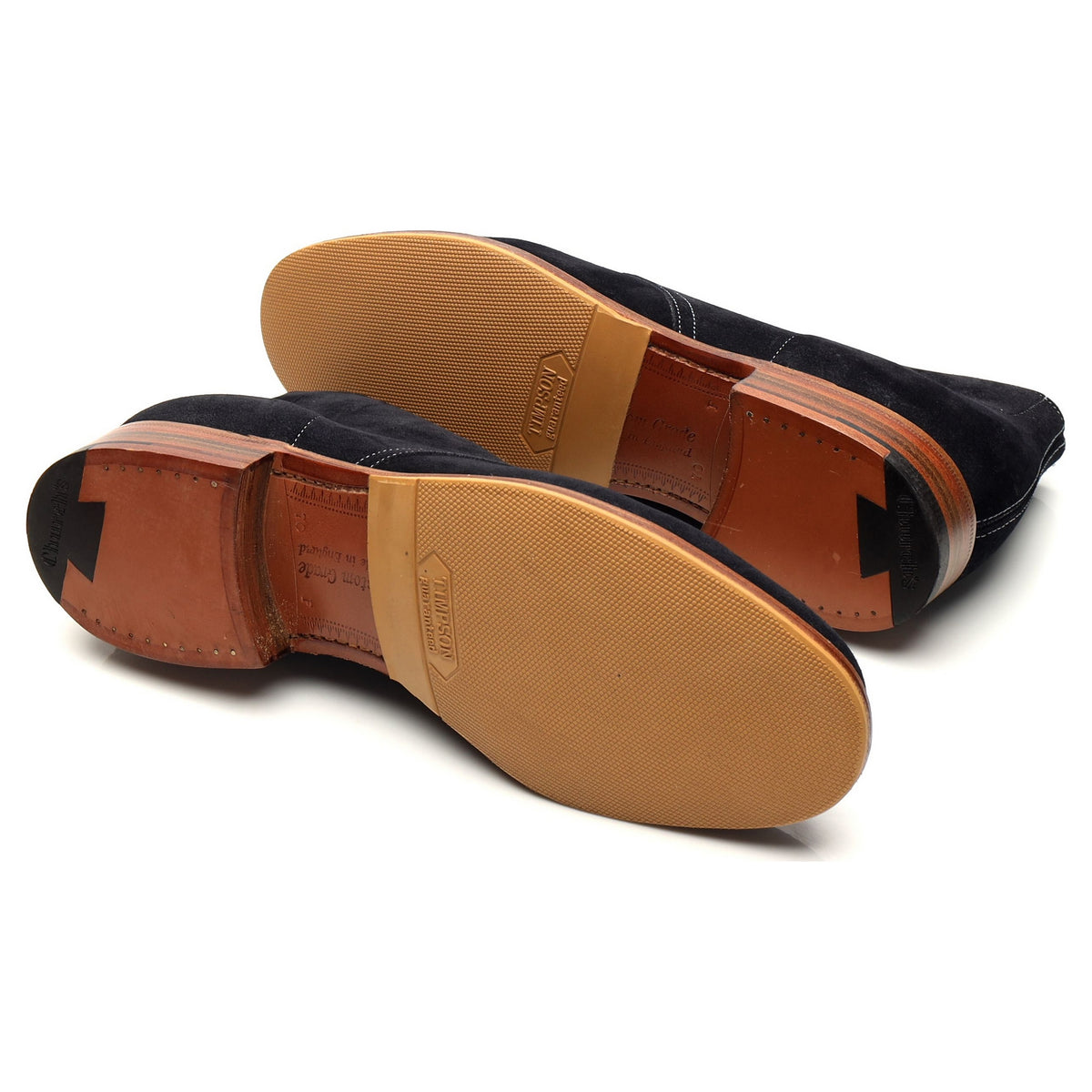 &#39;Sahara&#39; Navy Blue Suede Chukka Boots UK 7 F