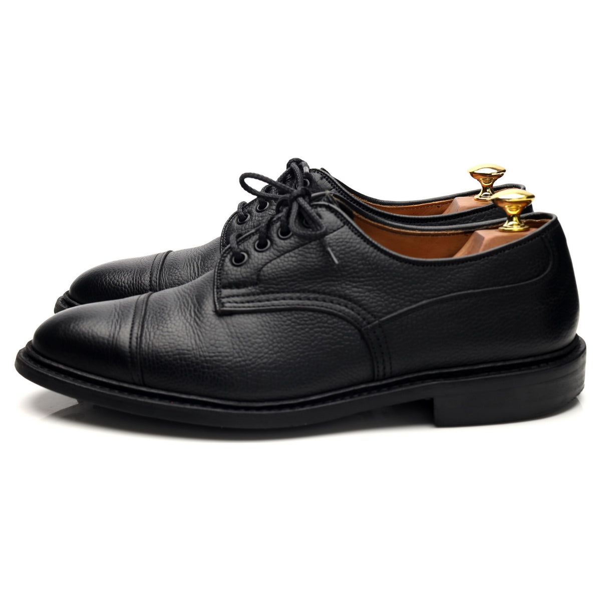 &#39;Chadwick&#39; Black Leather Derby UK 9