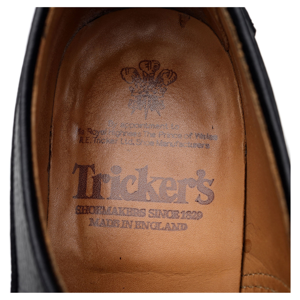 &#39;Chadwick&#39; Black Leather Derby UK 9