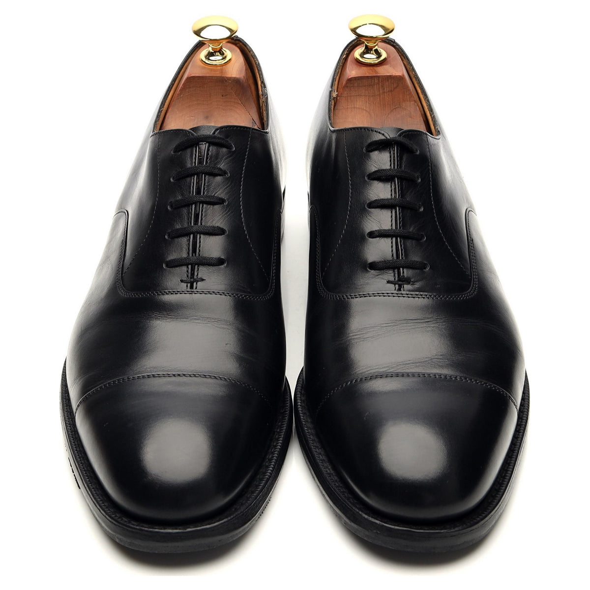 &#39;Consul&#39; Black Leather Oxford UK 9 F