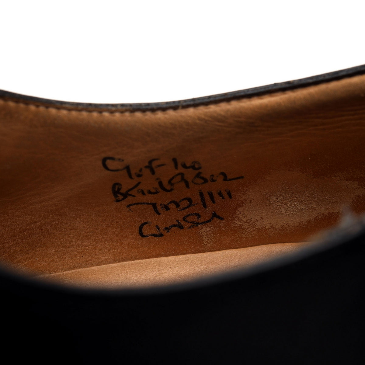 &#39;Consul&#39; Black Leather Oxford UK 9 F