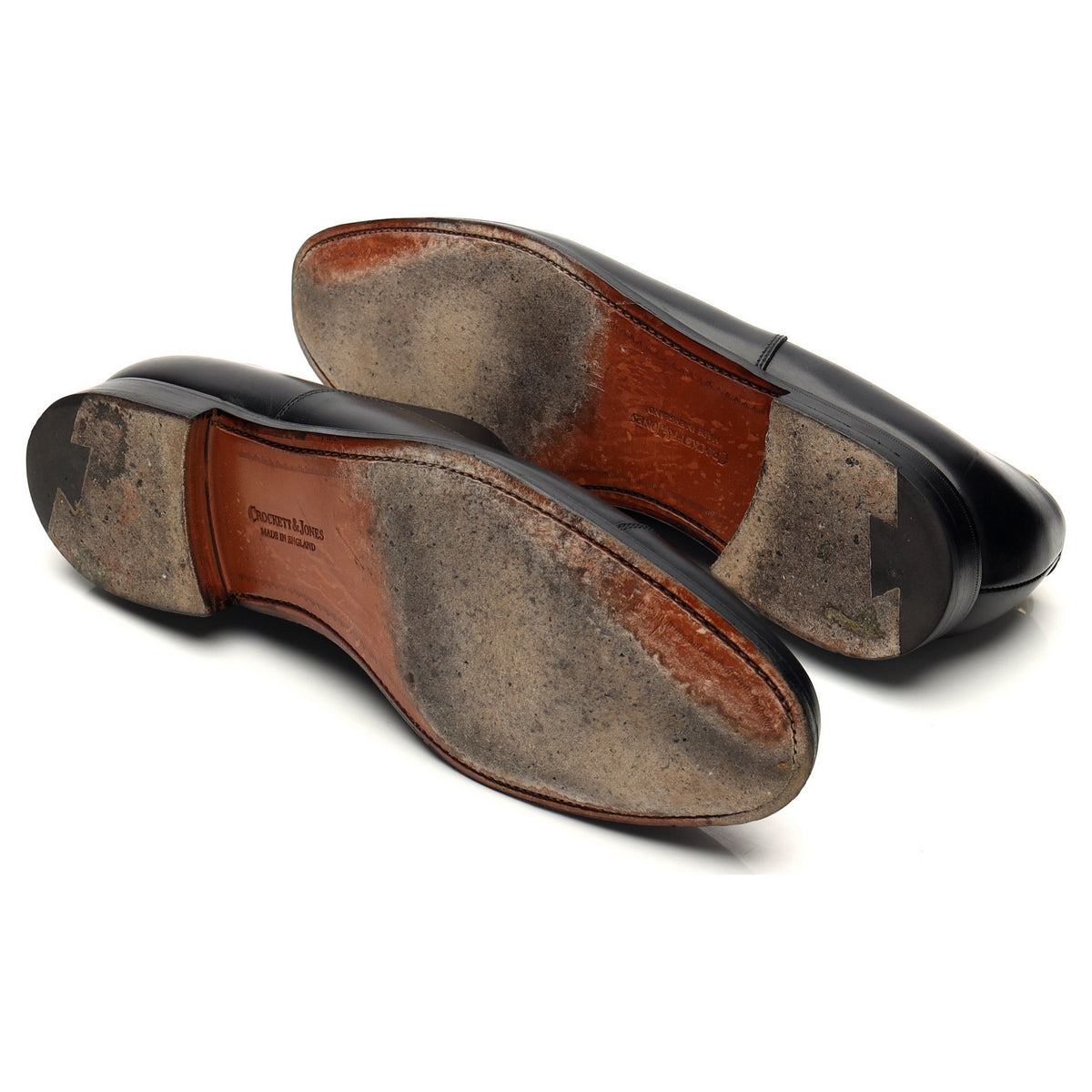 &#39;Connaught&#39; Black Leather Oxford UK 11 F