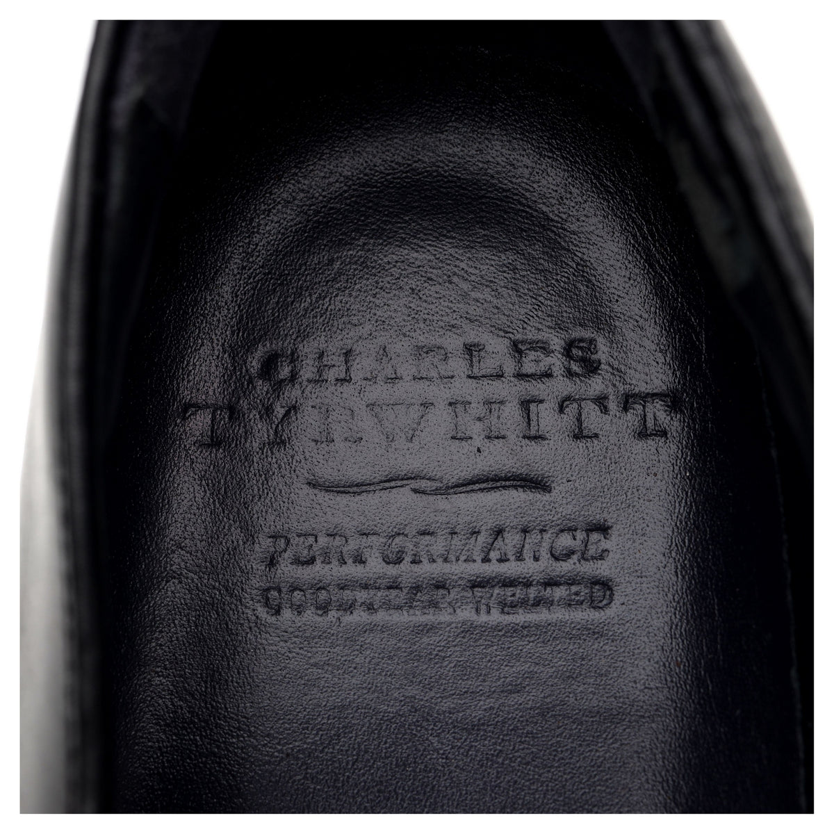 Black Leather Loafers UK 7 F