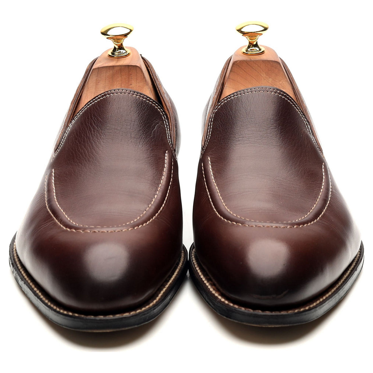 &#39;Bahamas&#39; Brown Leather Loafers UK 10 E