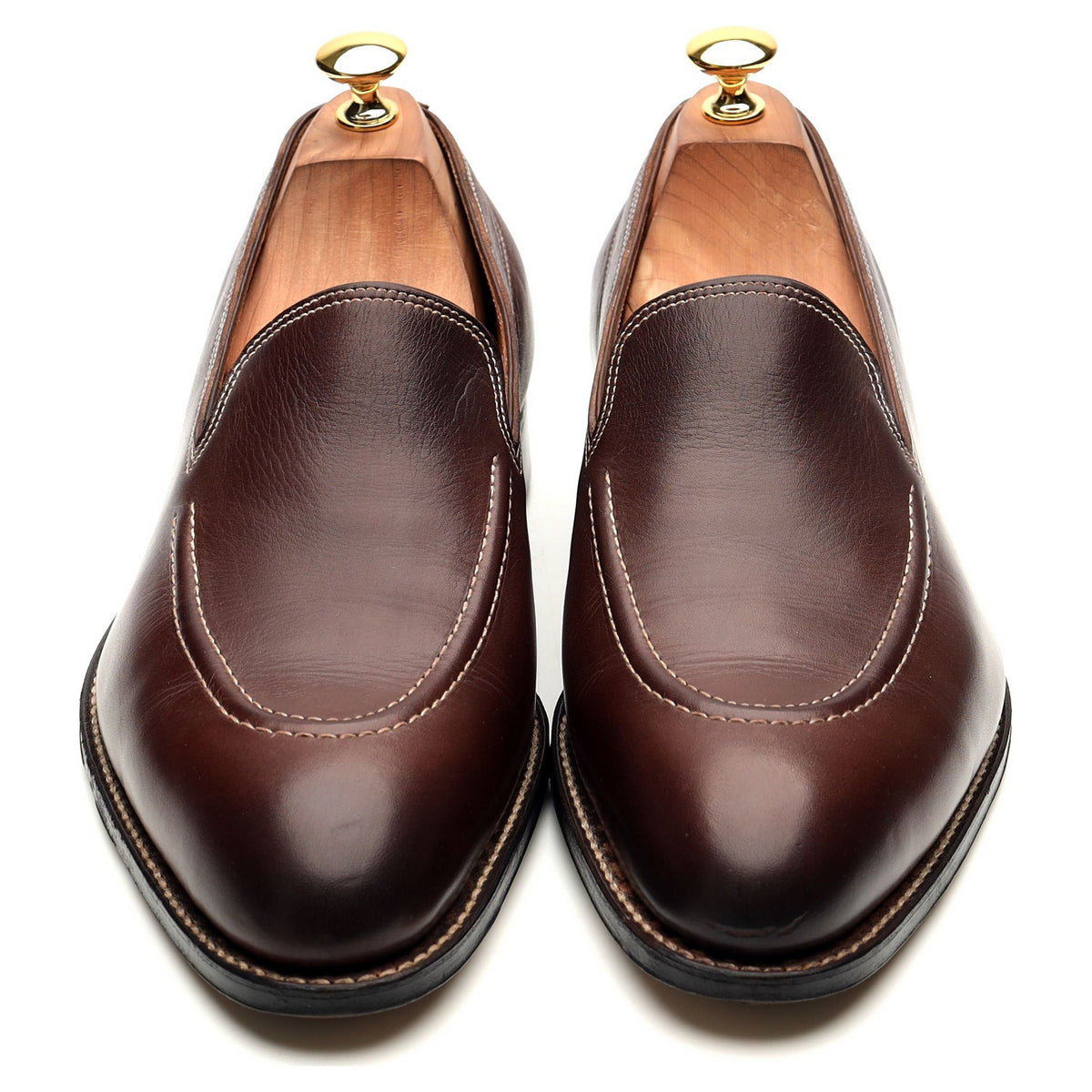 &#39;Bahamas&#39; Brown Leather Loafers UK 10 E