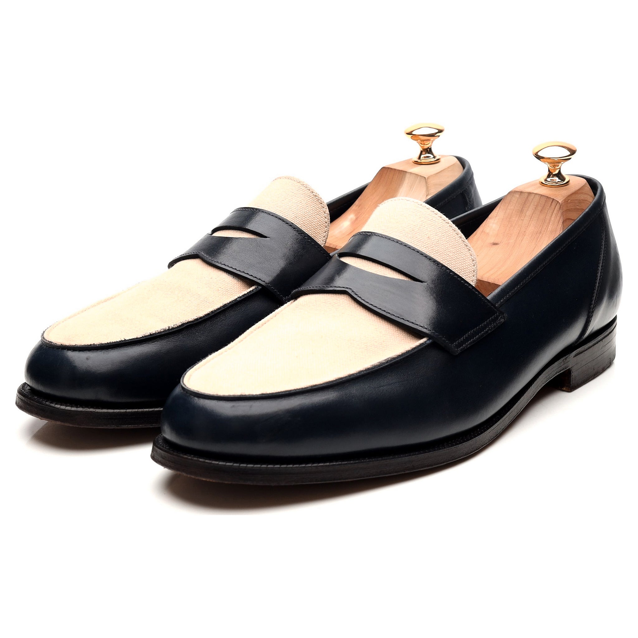 Mens two sale tone loafers