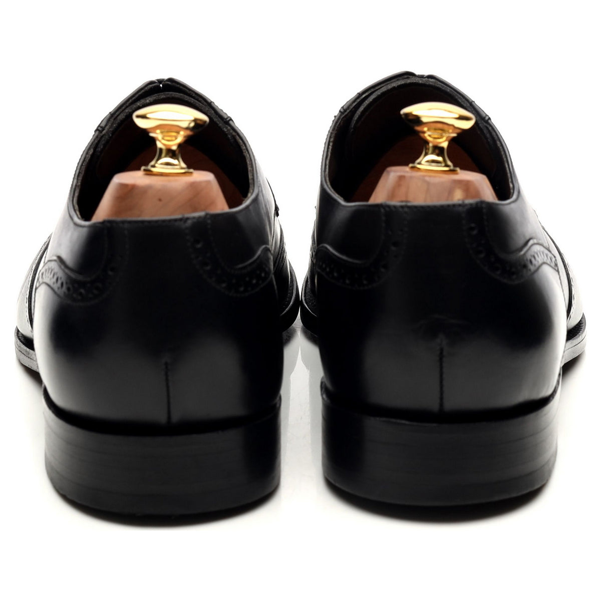 &#39;Toddington&#39; Black Leather Derby Brogues UK 10 G