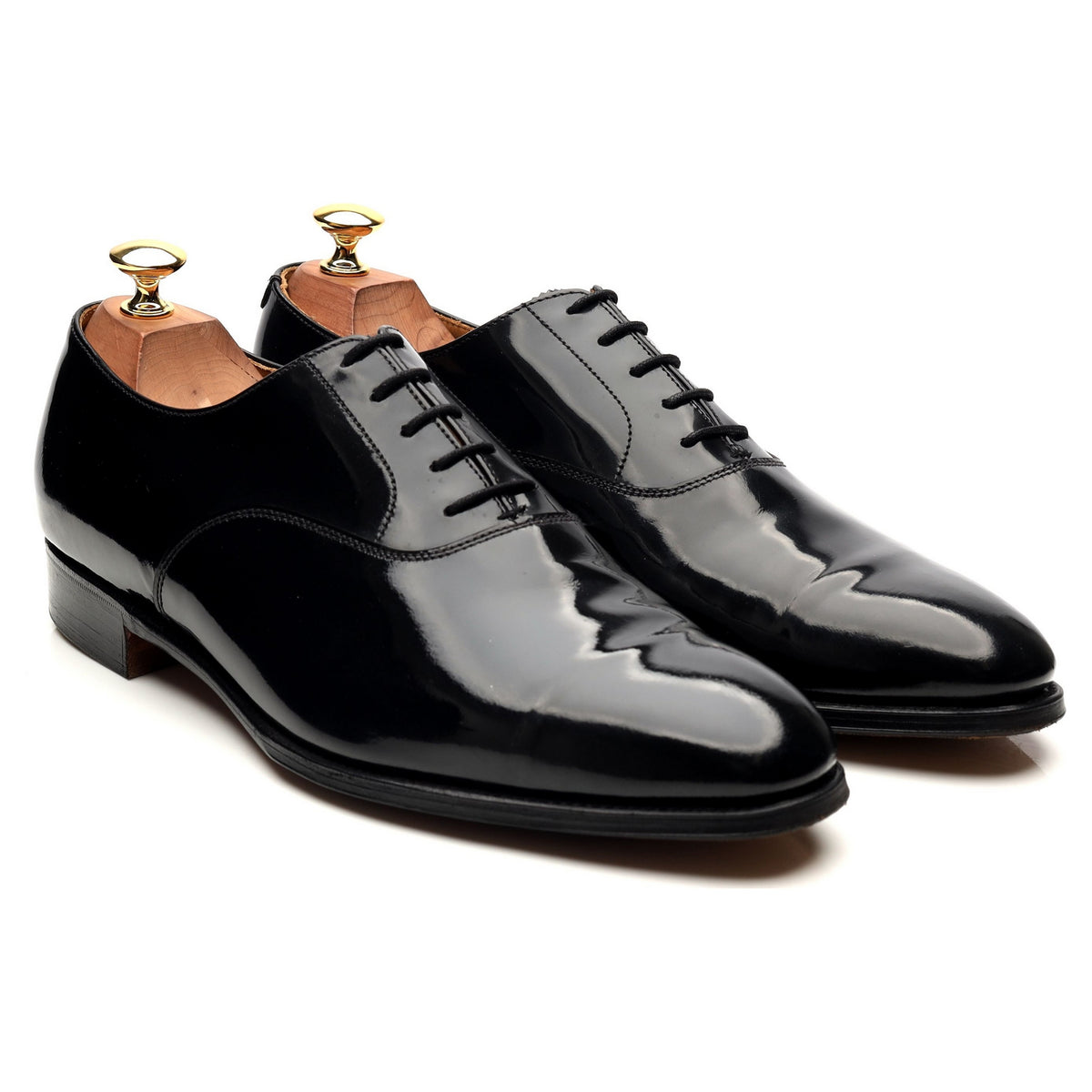 New &amp; Lingwood Black Patent Leather Oxford UK 9 E