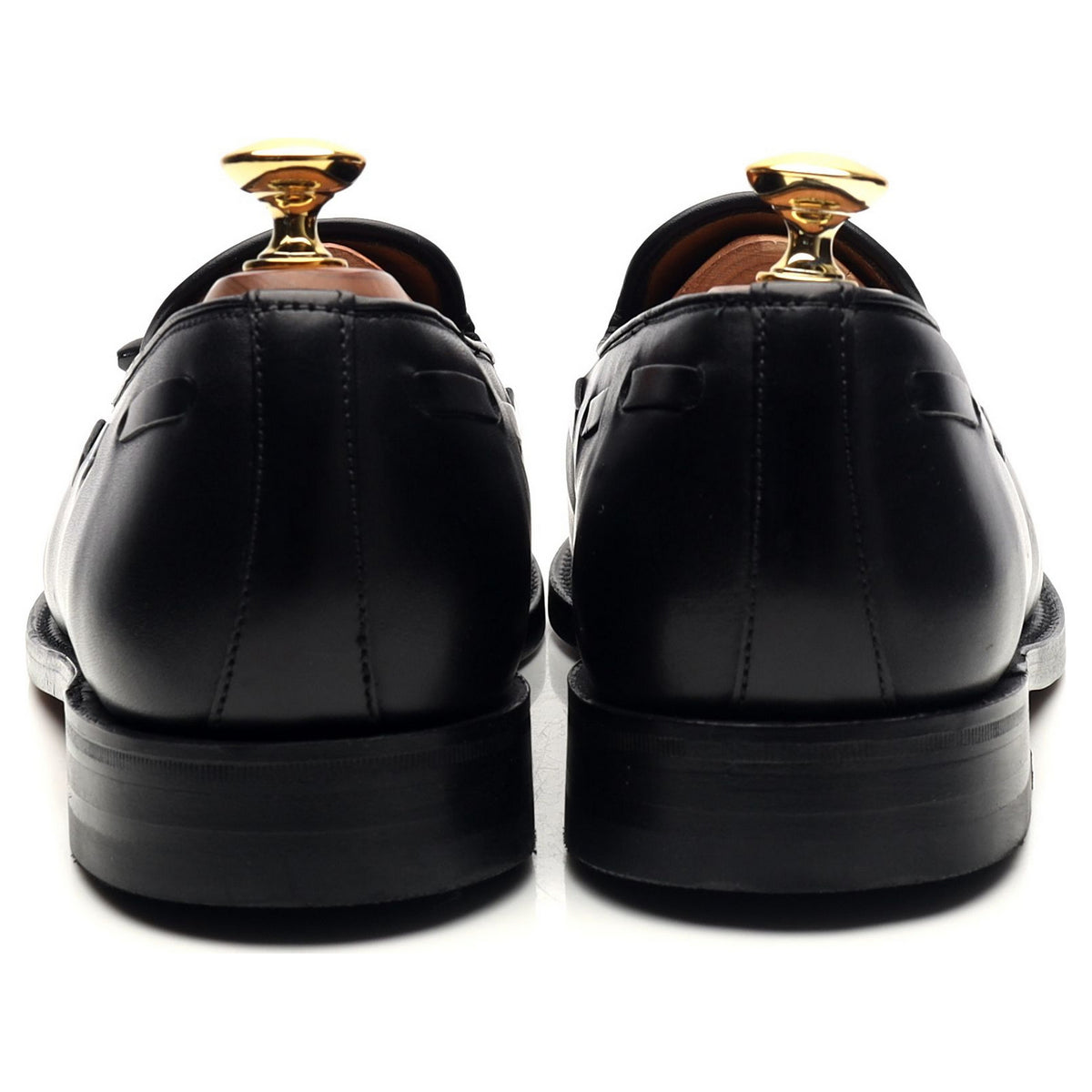 &#39;Salisbury&#39; Black Leather Tassel Loafers UK 7 E