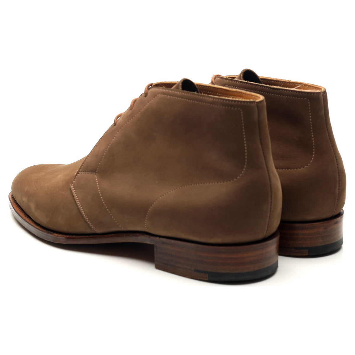 &#39;Cherwell&#39; Brown Nubuck Chukka Boots UK 6 F