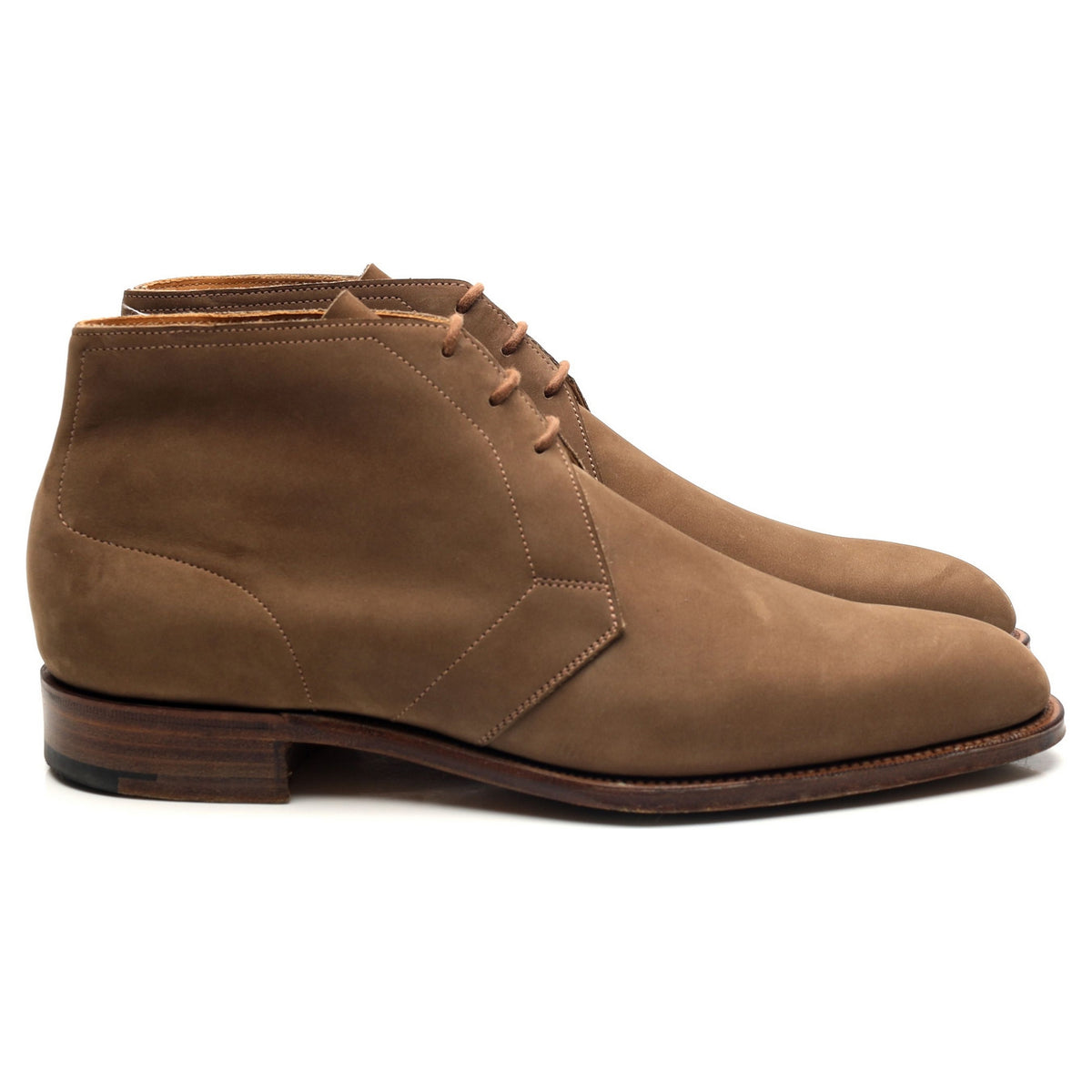 &#39;Cherwell&#39; Brown Nubuck Chukka Boots UK 6 F