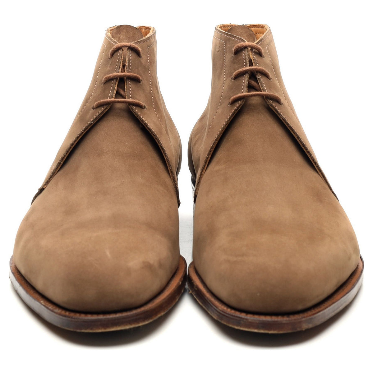 &#39;Cherwell&#39; Brown Nubuck Chukka Boots UK 6 F