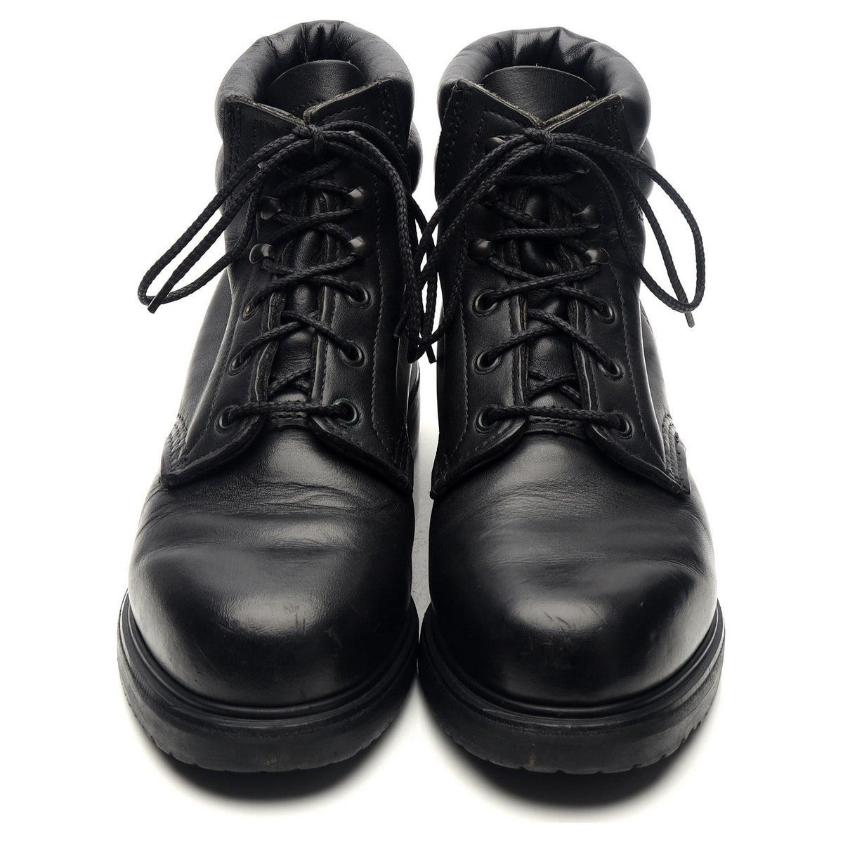 Black Leather Boots UK 5.5 US 6.5