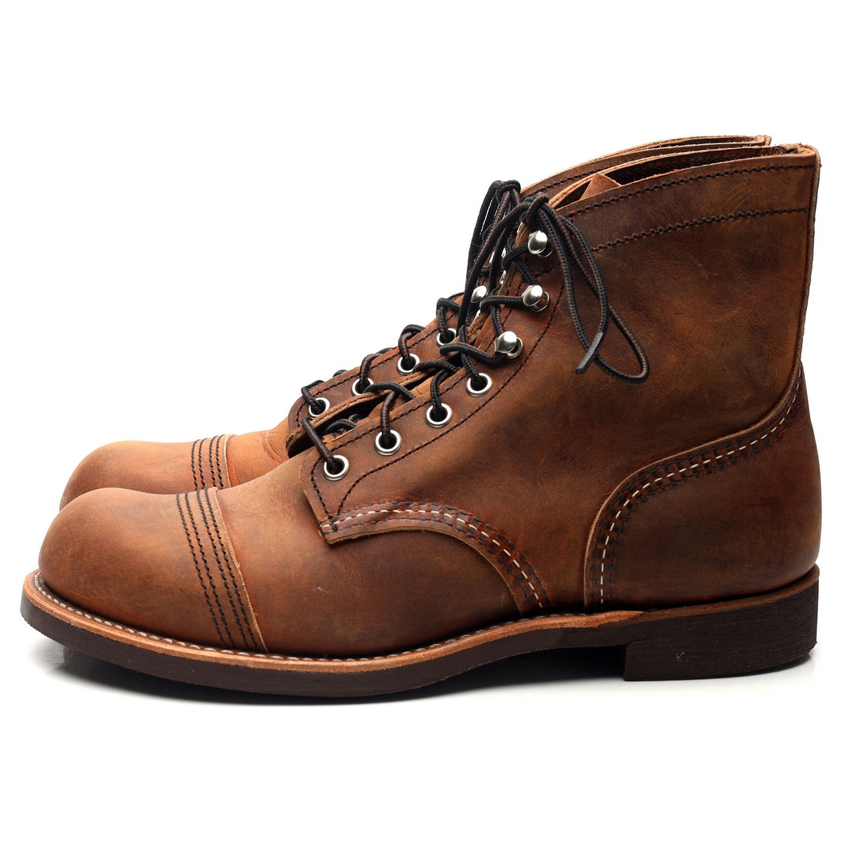 &#39;8085&#39; Brown Leather Iron Ranger Boots UK 6.5 US 7.5