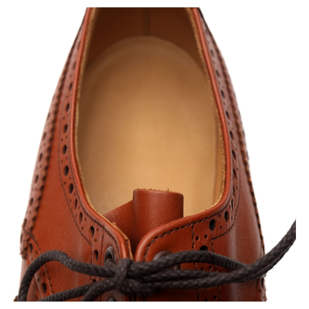 &#39;Appleby&#39; Tan Brown Leather Derby Brogues UK 10 FX