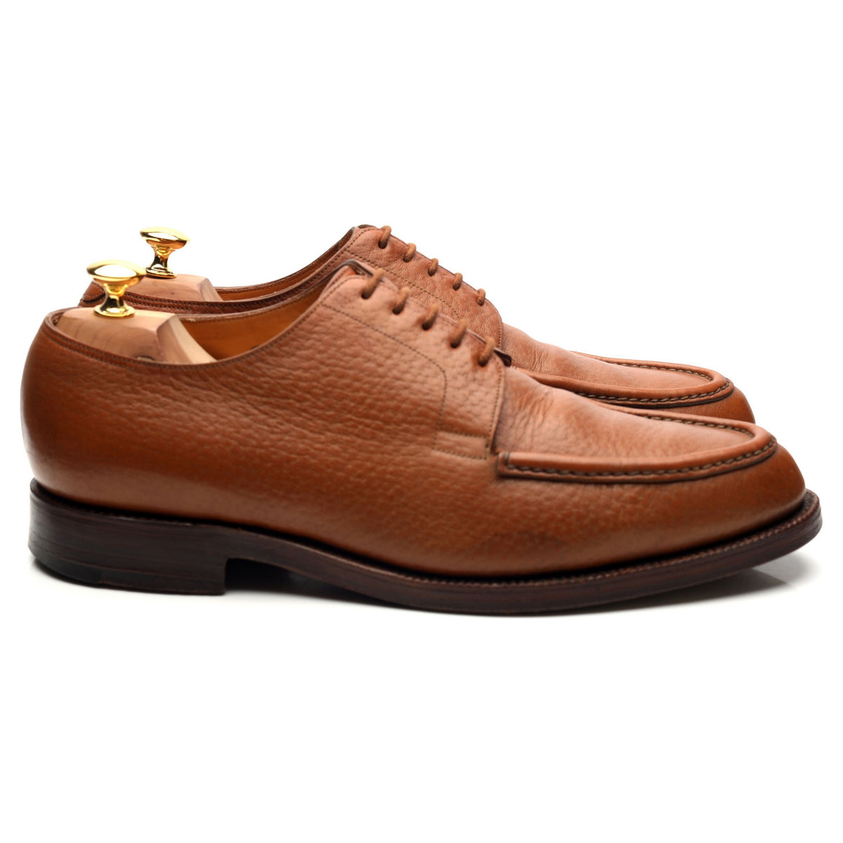 &#39;Aosta&#39; Tan Brown Leather Derby UK 10.5 E