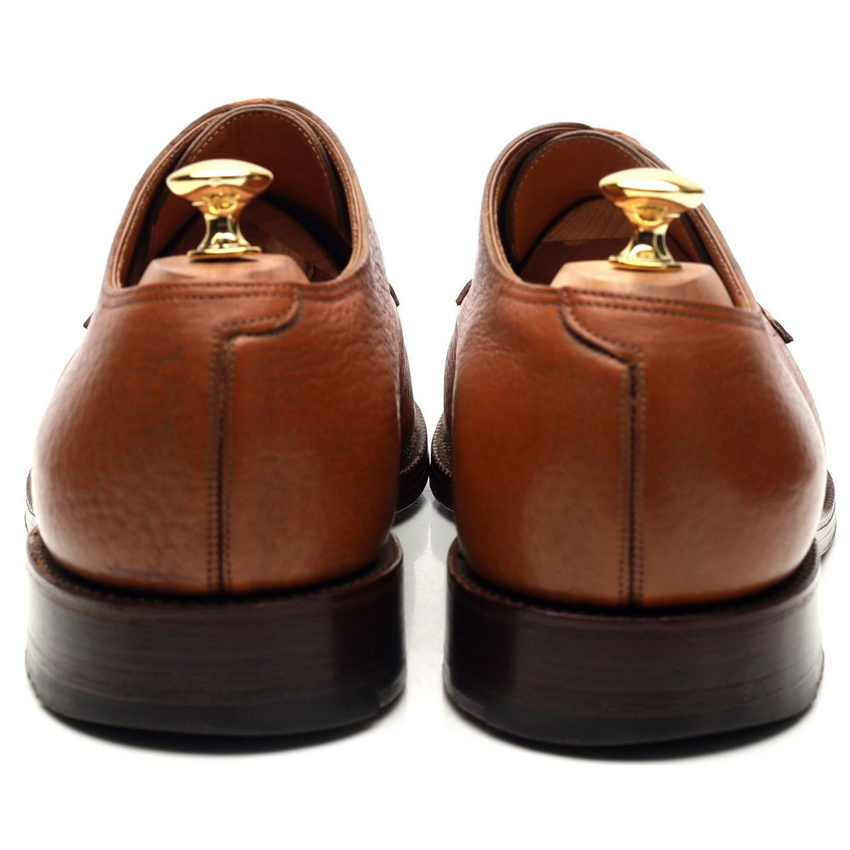 &#39;Aosta&#39; Tan Brown Leather Derby UK 10.5 E