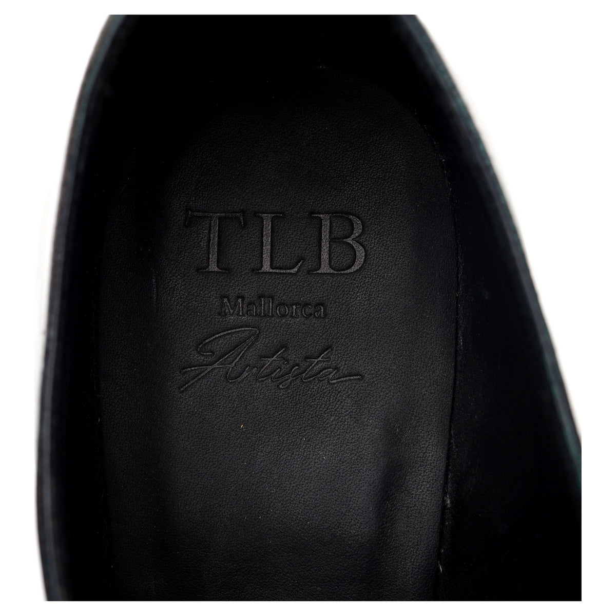&#39;107 Artista&#39; Black Patina Leather Oxford UK 8.5