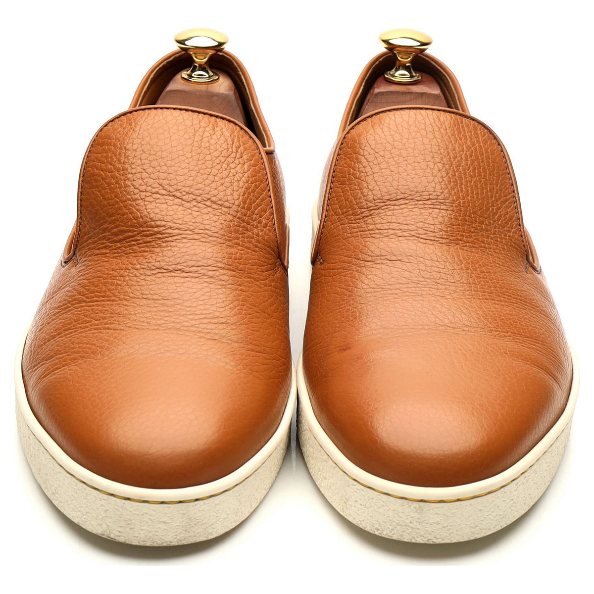 &#39;Haven&#39; Tan Brown Slip-on Sneakers UK 8.5