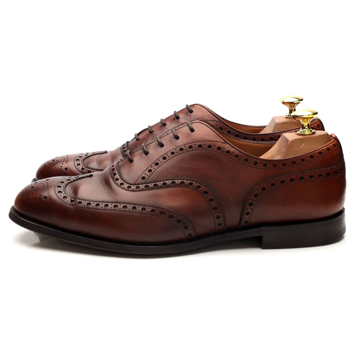 &#39;Chetwynd&#39; Tan Brown Leather Oxford Brogues UK 8.5 G