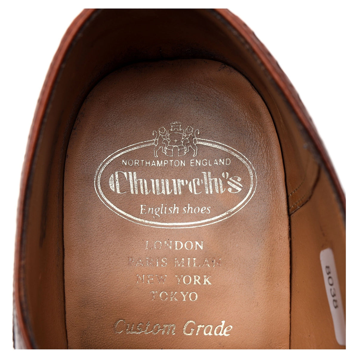 &#39;Chetwynd&#39; Tan Brown Leather Oxford Brogues UK 8.5 G