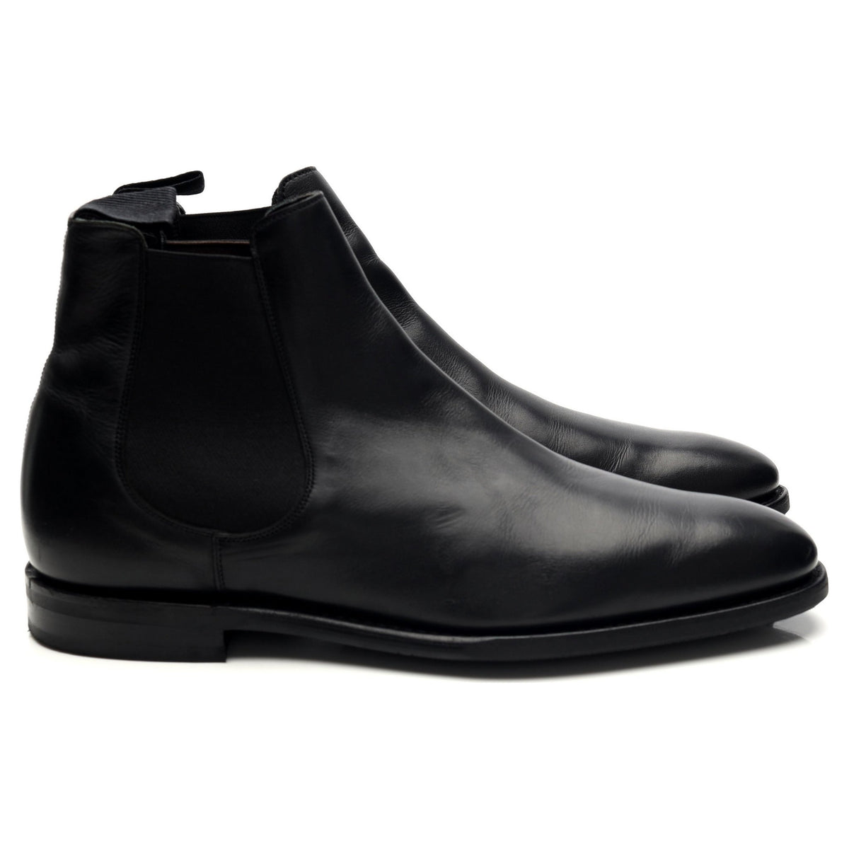 &#39;Prenton&#39; Black Leather Chelsea Boot UK 8 G