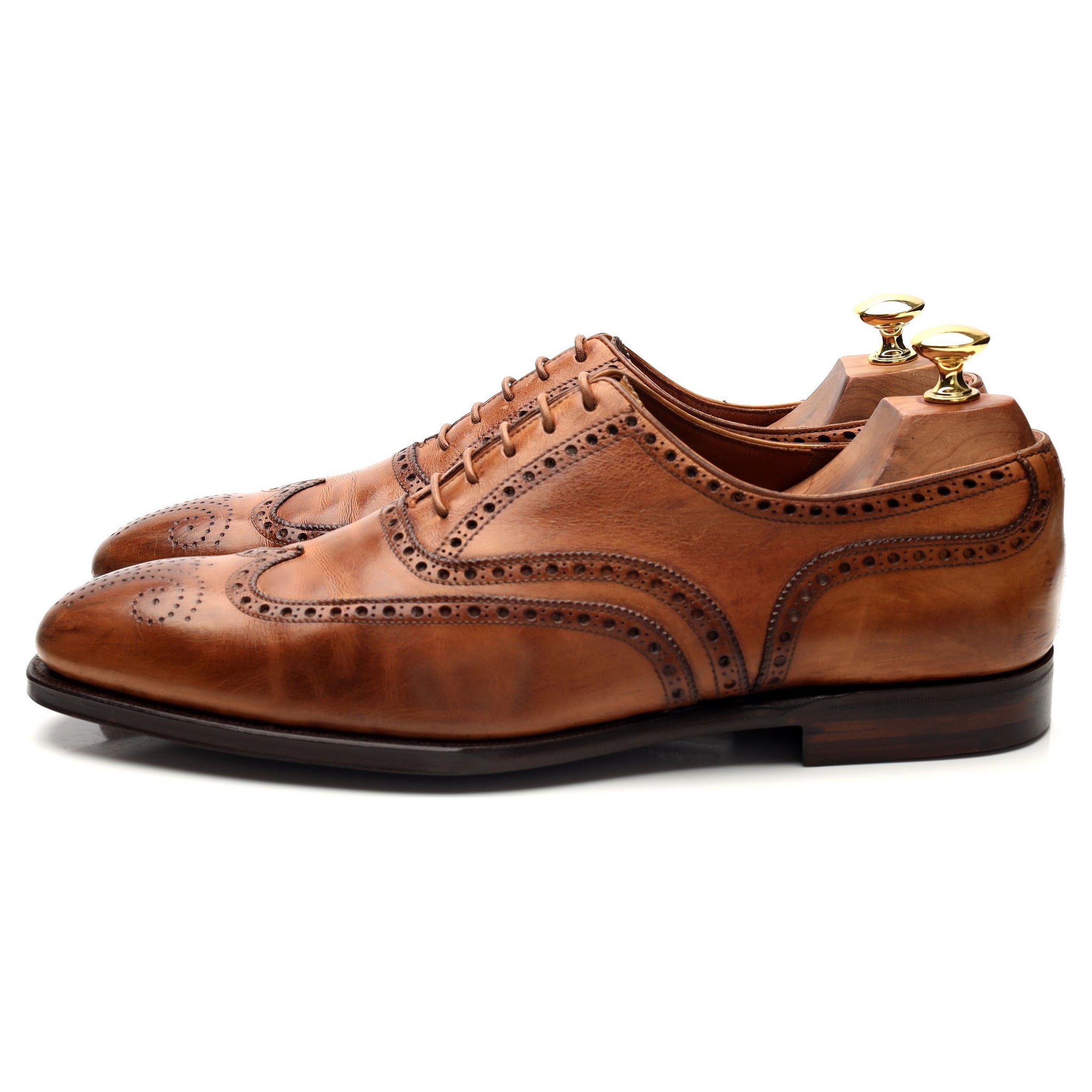 Crockett＆Jones　 WEXFORD SIZE UK 8E　BROWN The Wexford Blucher in Dark Brown - The Ben Silver Collection