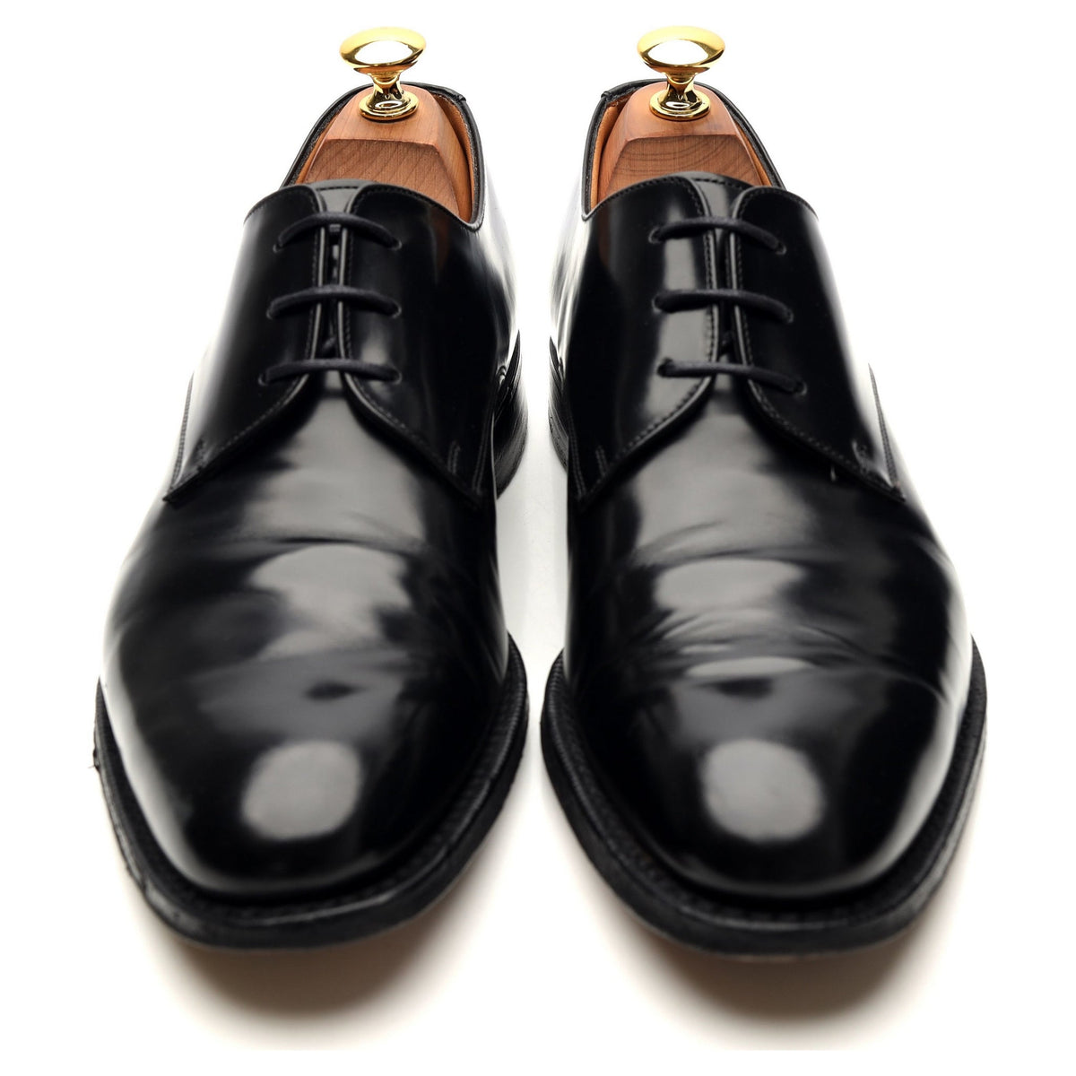 &#39;Paris&#39; Black Leather Derby UK 6.5 F