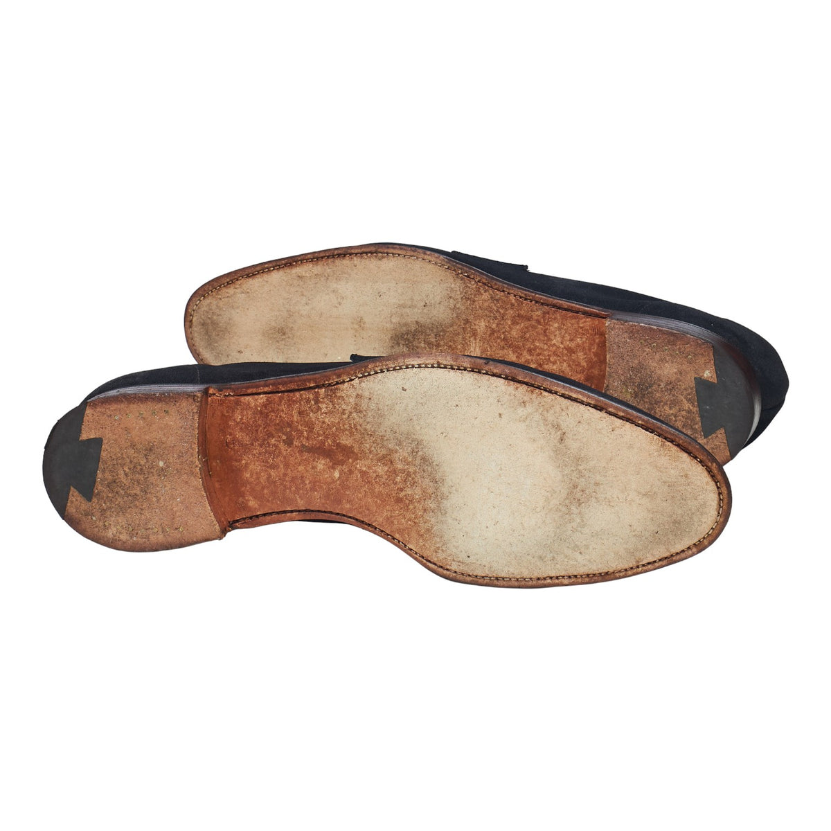 'Teign' Navy Blue Suede Penny Loafers UK 9 E