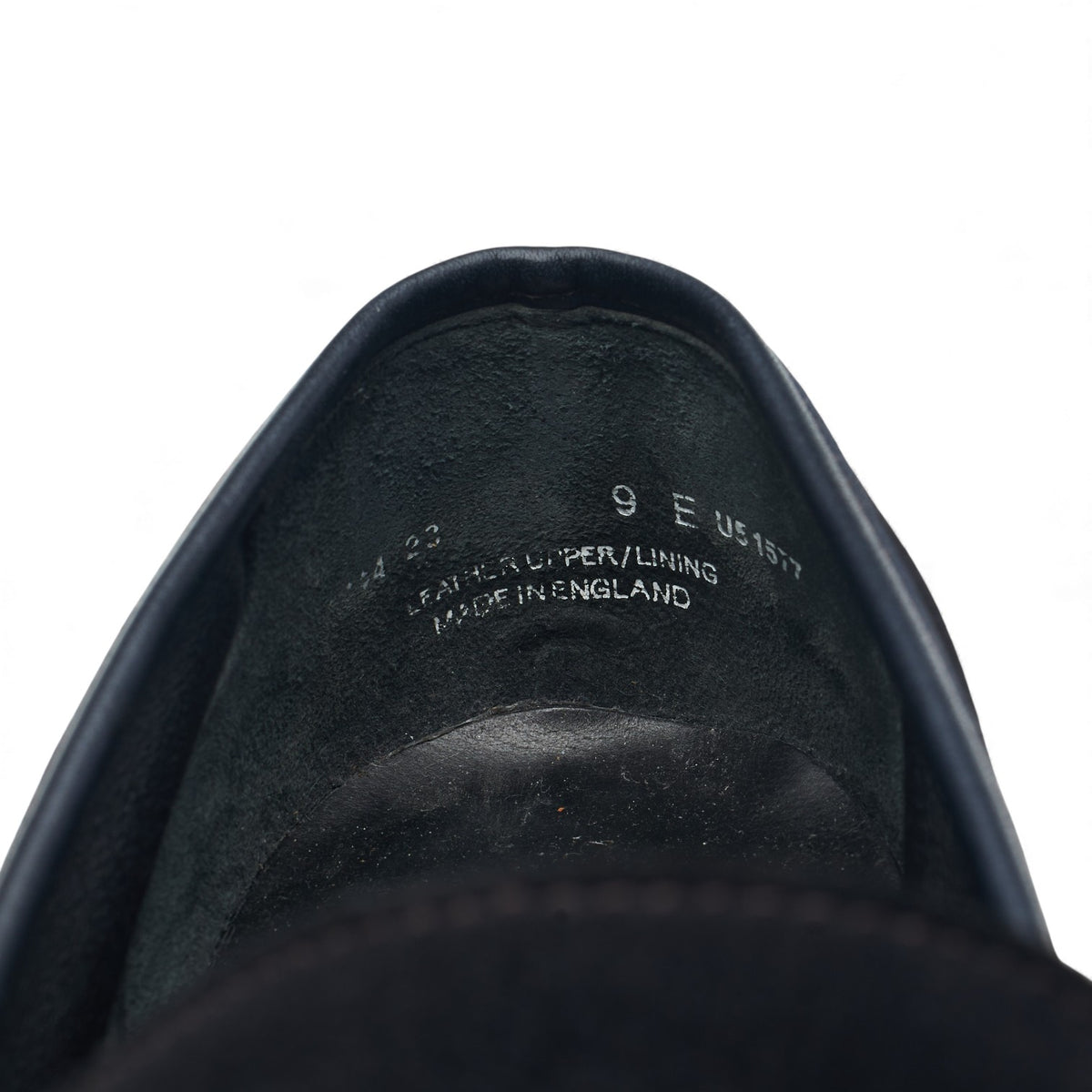 'Teign' Navy Blue Suede Penny Loafers UK 9 E