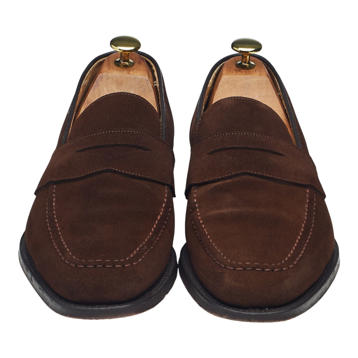 'Hertford' Brown Suede Loafers UK 8 G