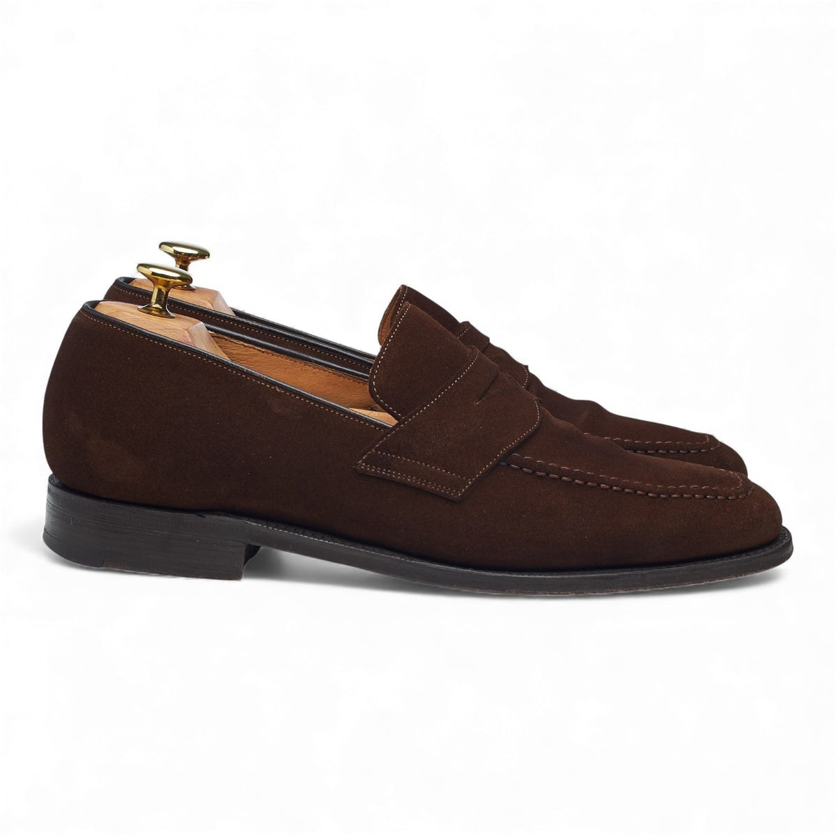'Hertford' Brown Suede Loafers UK 8 G