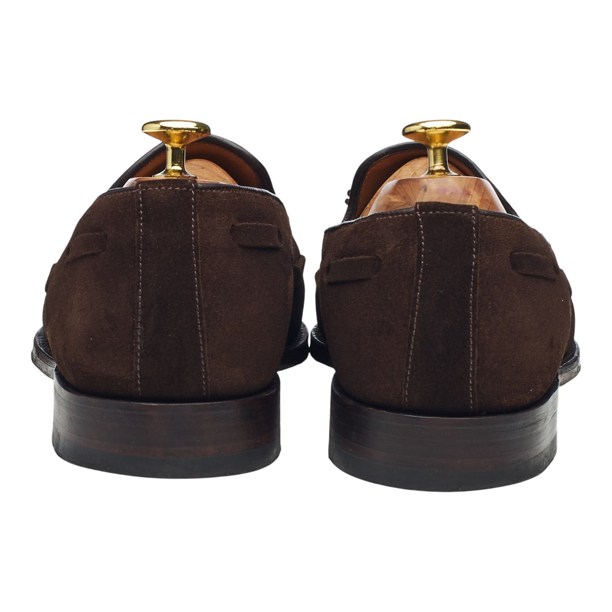 'Lincoln' Brown Suede Tassel Loafers UK 8 F