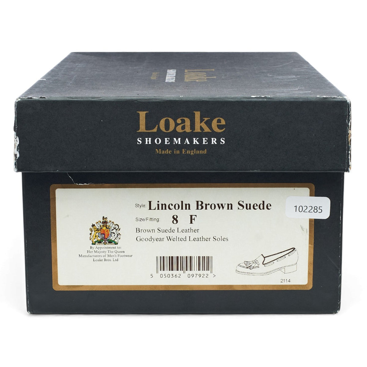 'Lincoln' Brown Suede Tassel Loafers UK 8 F