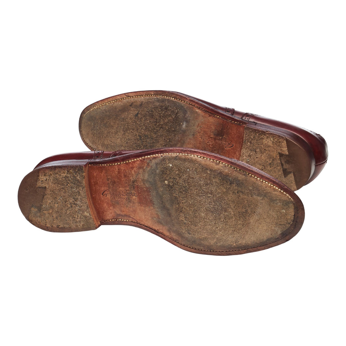 'Plymouth' Burgundy Leather Oxford Brogues UK 8.5 F