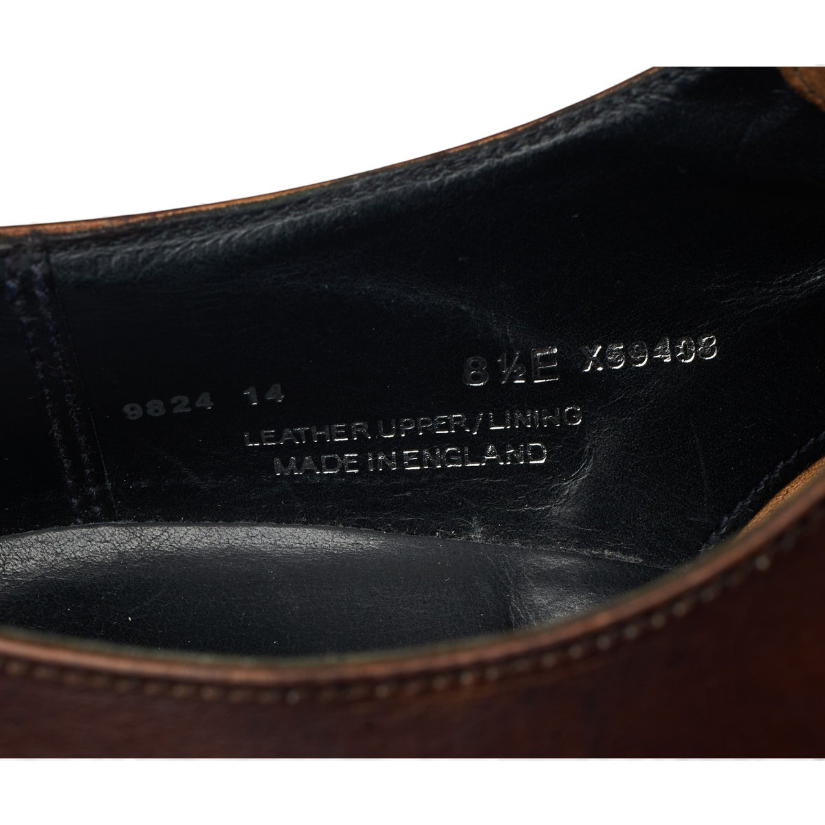 Richard James Brown Leather Derby UK 8.5 E