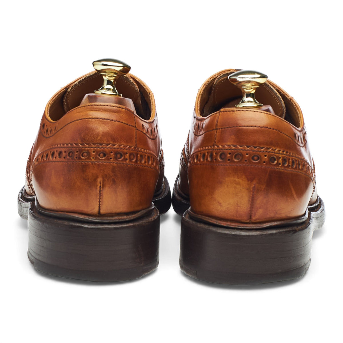 'Westfield' Tan Brown Leather Oxford Brogues UK 7.5 F