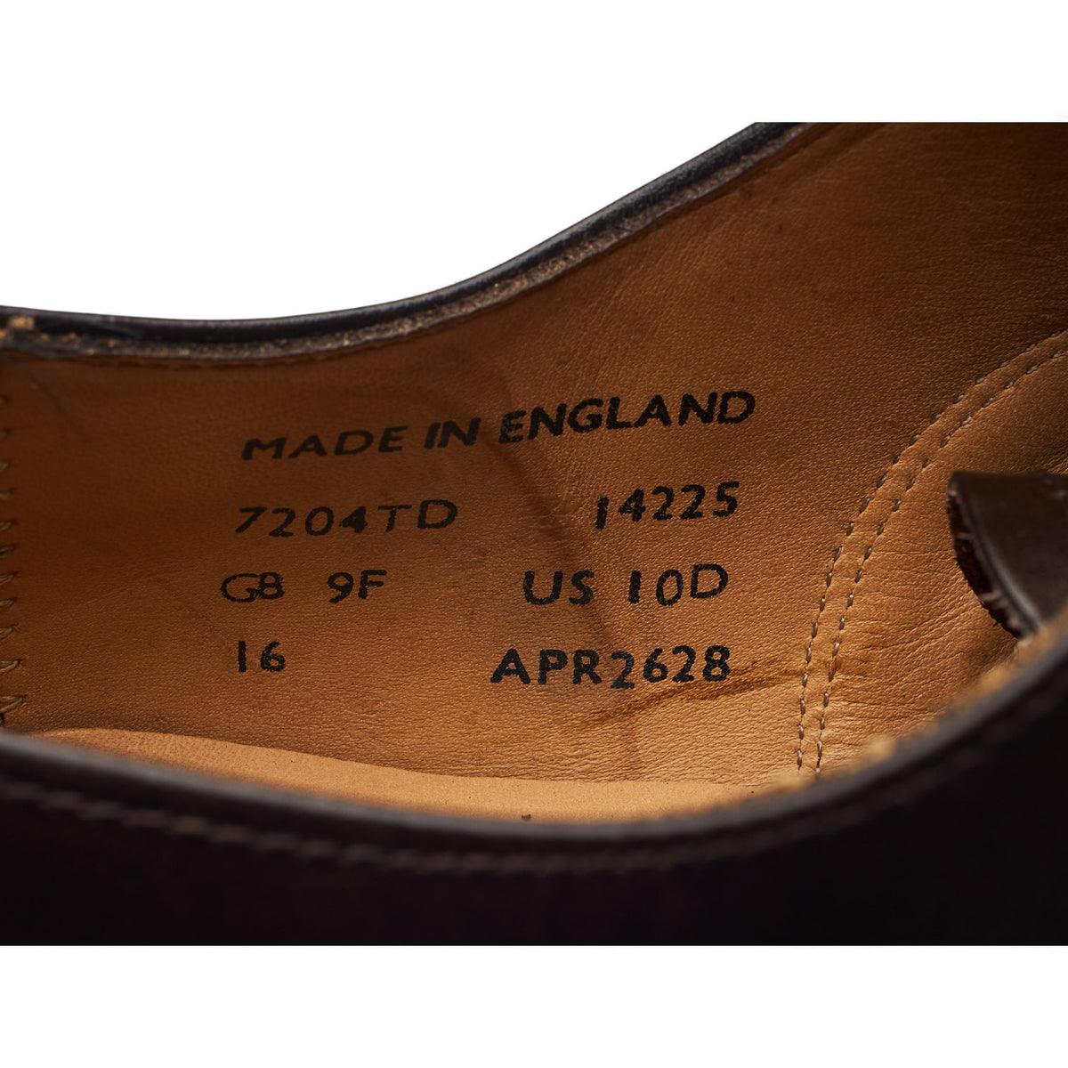 Hardy Amies Dark Brown Leather Oxford UK 9 F