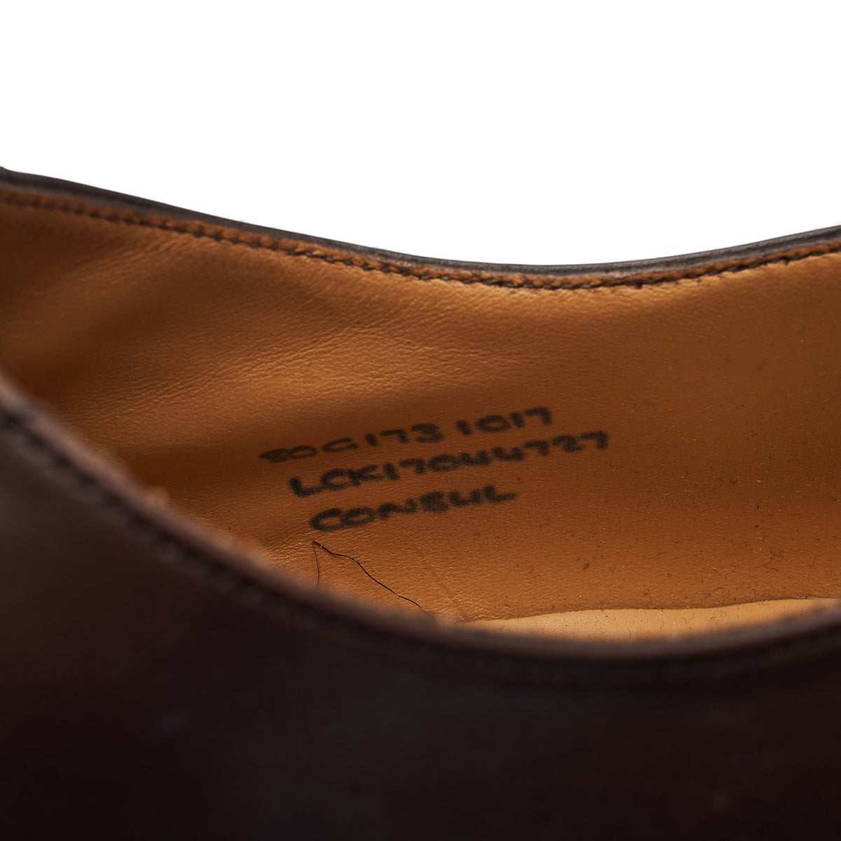 'Consul' Brown Leather Oxford UK 8 G