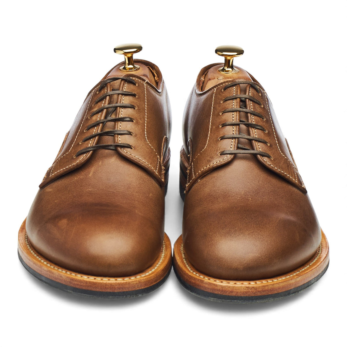 Brown Chromexcel Leather Derby UK 7 E